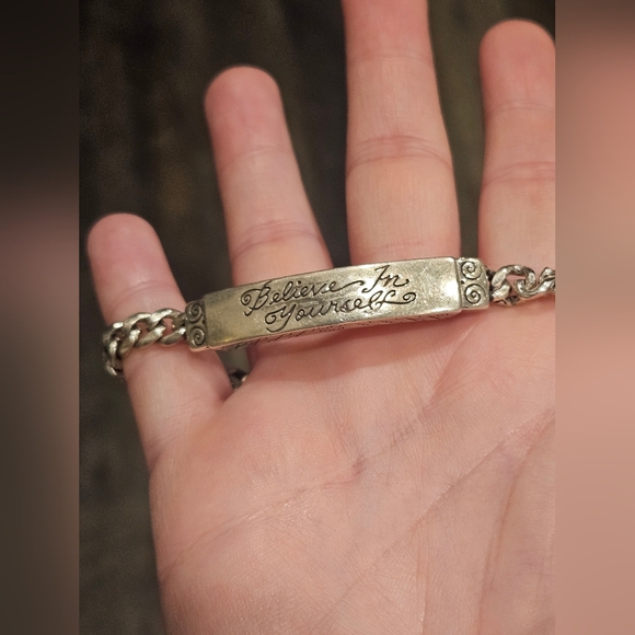 Brighton Believe In Yourself Etched ID Bracelet - Picture 4 of 6